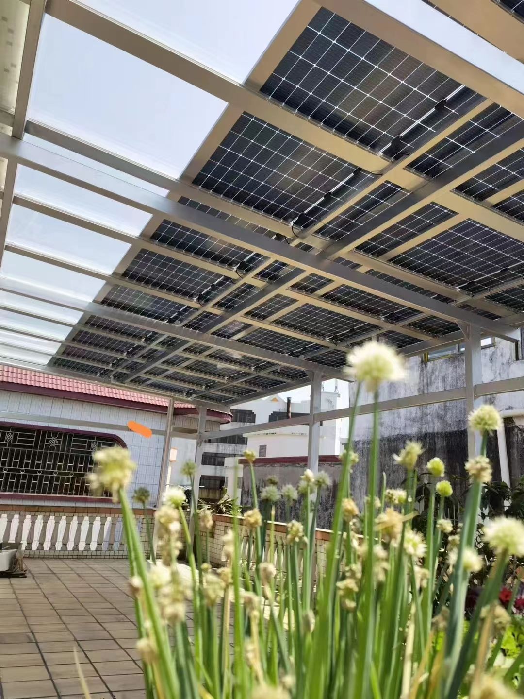 邳州别墅家用屋顶太阳能发电系统安装